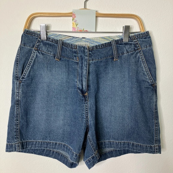 St. John's Bay Pants - St. Johns Bay Shorts Womens 8P Denim Tummy Control High Waisted Cotton Chino EUC